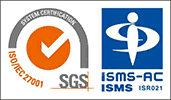 SGS認証マークとISMS認証マーク